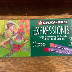 Sakura Cray-Pas Expressionist Oil Pastels 16 Colors New Unopened Package